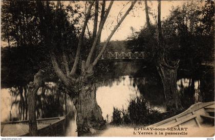 CPA Epinay sous Senart L'Yerres a la passerelle FRANCE (1371572)