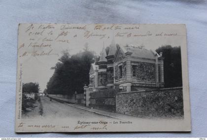 Cpa 1903, Epinay sur Orge, les Tourelles, Essonne 91