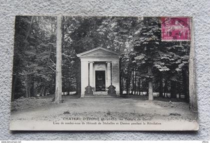 Cpa 1936, château d' Epone, temple de David, Yvelines 78