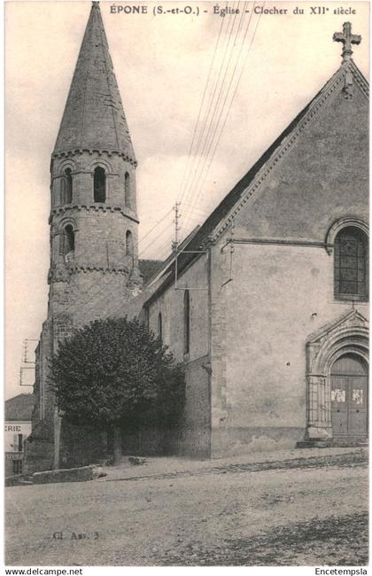 CPA Carte postale France Épône Eglise Clocher    VM91130