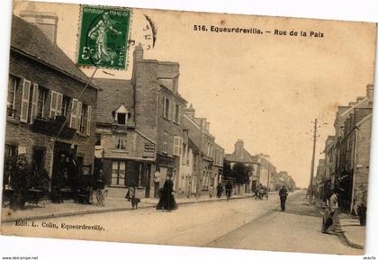 CPA EQUEURDREVILLE - Rue de la Paix (209205)