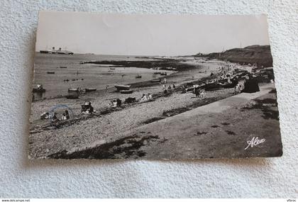 Cpsm 1953, Equeurdreville, plage de la Saline, Manche