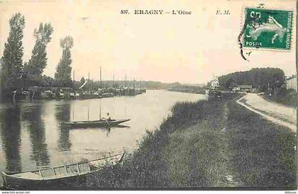 95 - Eragny - L'Oise - Animée - Barque - CPA - Voir Scans Recto-Verso