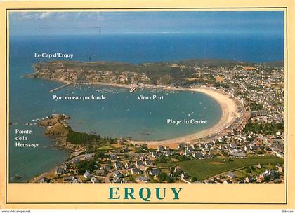 22 - Erquy - Vue Générale aérienne - Flamme Postale de Erquy - CPM - Voir Scans Recto-Verso