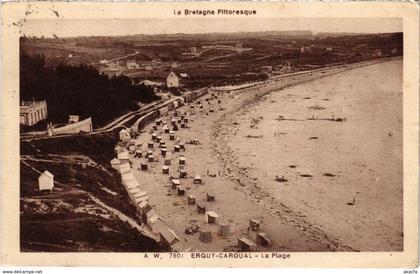 CPA ERQUY-CAROUAL - La Plage (104061)