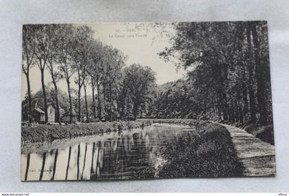 Cpa 1935, Esbly, le canal vers Condé, Seine et Marne 77