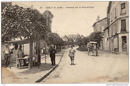 ESBLY AVENUE DE LA REPUBLIQUE COMMERCANT MILITAIRE