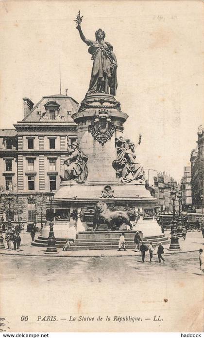 PARIS : LA STATUE DE LA REPUBLIQUE