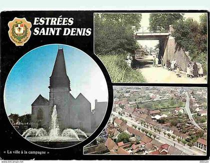 60 - Estrées Saint Denis - Multivues - Blasons - CPM - Voir Scans Recto-Verso