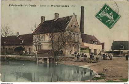 CPA ESTREES-SAINT-DENIS Ferme de Warnavillers (1207494)