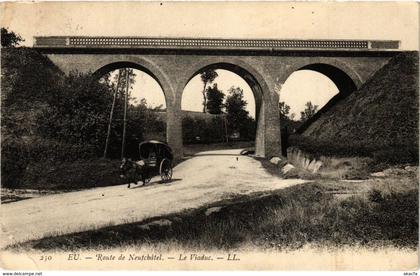 CPA EU - Route de NEUFCHATEL Le Viaduc (347785)