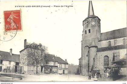 CPA Evaux-les-Bains Place de l'Eglise