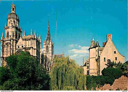 27 - Evreux - La Cathédrale - L'Evêché - Flamme Postale de Evreux - CPM - Voir Scans Recto-Verso