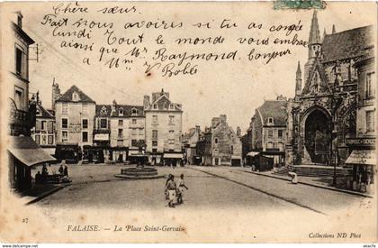 CPA FALAISE - La Place St-Gervais (276502)