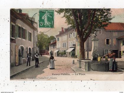 FERNEY-VOLTAIRE LA PLACE (CARTE COLORISEE)