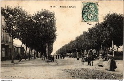 CPA Feurs Avenue de la Gare (1279557)