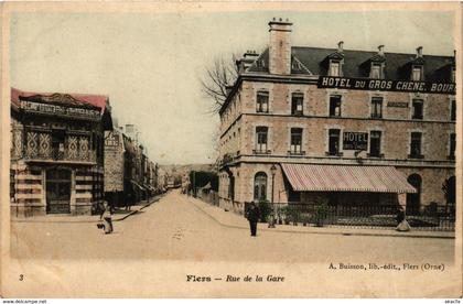 CPA FLERS Rue de la Gare (868648)