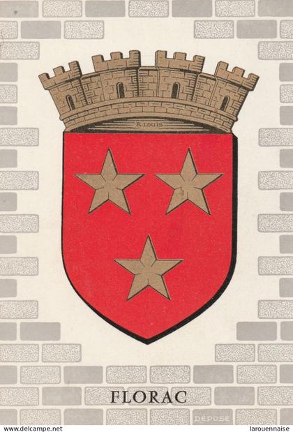 48 - FLORAC - Blason de Florac