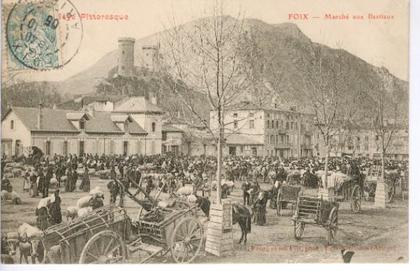 09 - FOIX. Marché aux bestiaux.