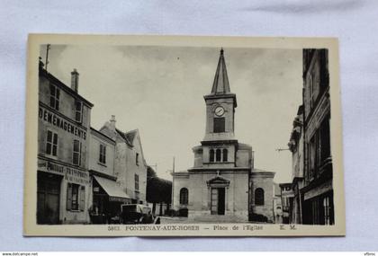 Fontenay aux Roses, place de l'église, Hauts de Seine 92