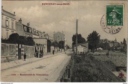 CPA FONTENAY-sous-BOIS - Boulevard de Vincennes (44982)