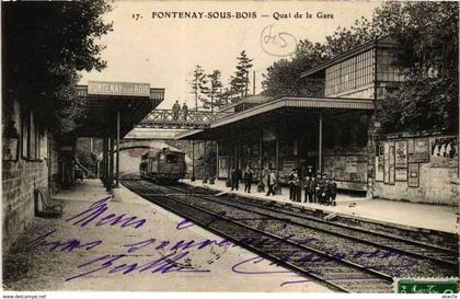 CPA FONTENAY-sous-BOIS - Quai de la Gare (211360)