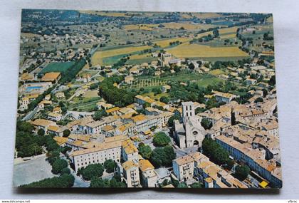 Cpm, Forcalquier, vue générale aérienne, Alpes de Haute Provence 04