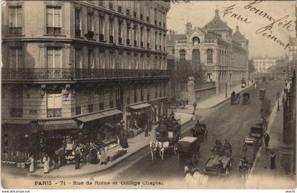 CPA Paris 8e - Roue de Rome et Collége Chaptal (51828)