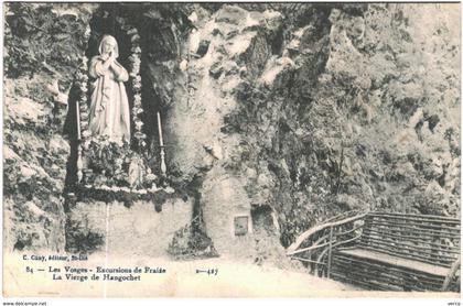 Carte Postale Ancienne de Excursion de Fraize -La vierge de Hangochet