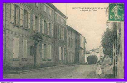 * FRONTENAY ROHAN ROHAN - Mairie et Bureau de Postes - PTT - Animée - Edit. FURBAULT - 1915