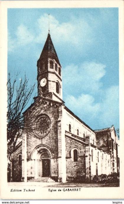 40 - GABARRET -- Eglise