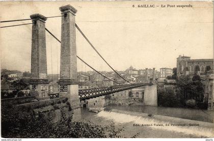 CPA Gaillac Le Pont suspendu FRANCE (1016370)