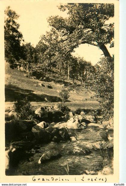 grandrieu * carte photo * lozère