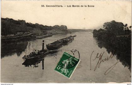 CPA GENNEVILLIERS Les Bords de la Seine (1323292)