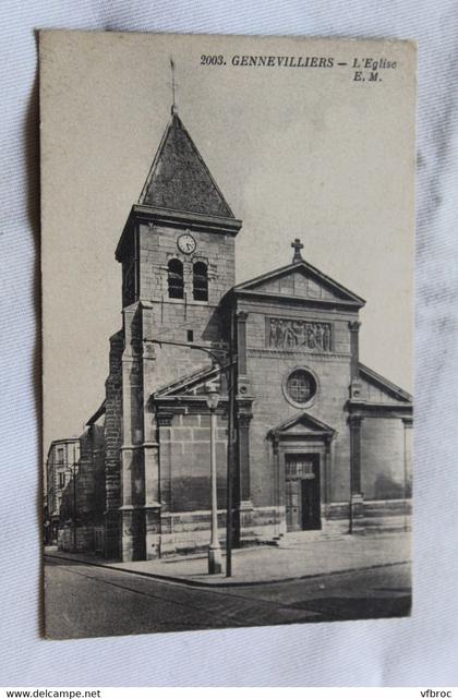 Gennevilliers, l'église, Hauts de Seine 92