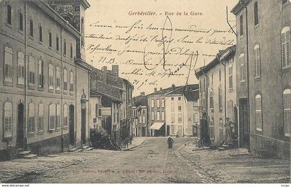 CPA Gerbéviller Rue de la Gare