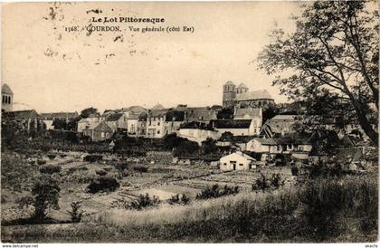 CPA Le Lot Pittoresque - GOURDON - Vue générale (cote Est) (223763)