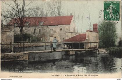 CPA GOUVIEUX - La Nonette - Pont des Planches (130012)