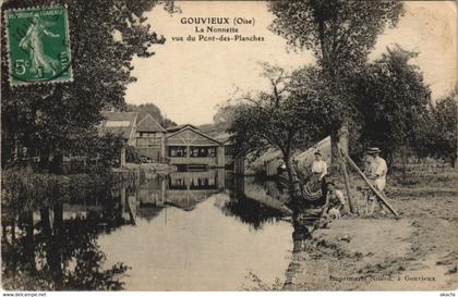 CPA GOUVIEUX - La Nonette vue du Pont-des-Planches (131094)