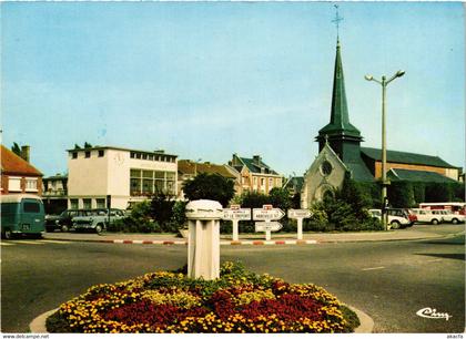 CPM Grandvilliers La place. L'eglise FRANCE (1014734)