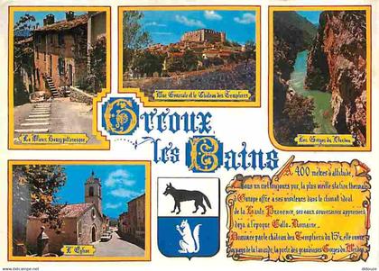 04 - Gréoux les Bains - Multivues - Blasons - Flamme Postale de Gréoux les Bains - CPM - Voir Scans Recto-Verso