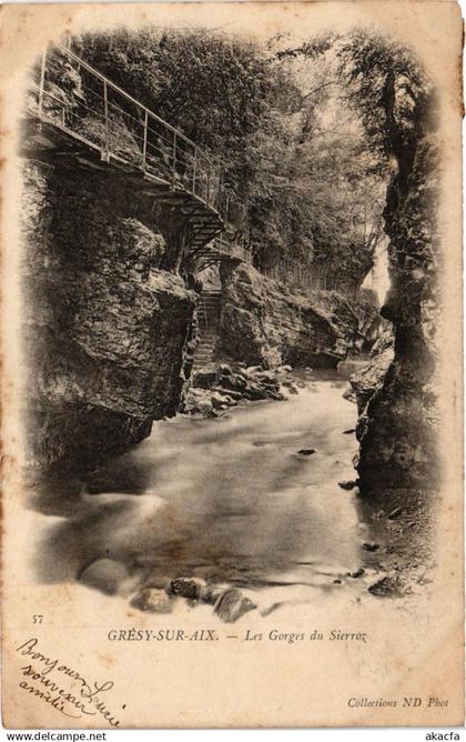 CPA GRESY-sur-AIX - Les Gorges du SIERROZ (351788)