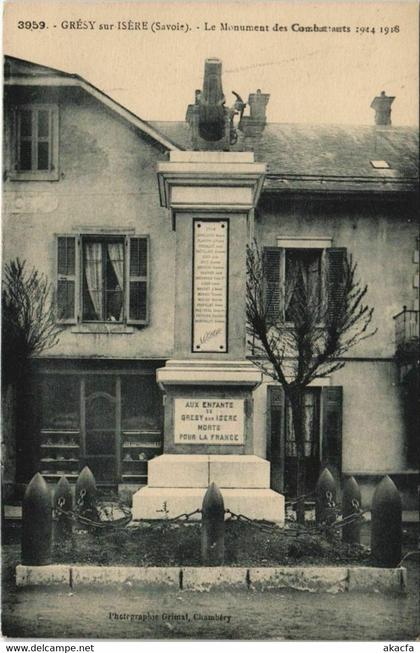 CPA GRESY-sur-ISERE Le Monument des Combattants 1914-1918 (1193275)