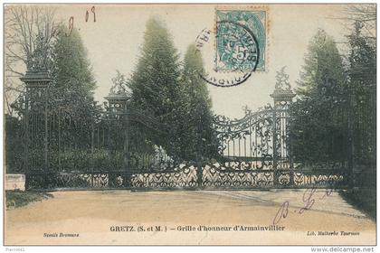 GRETZ ARMAINVILLIERS - Grille d'honneur d'Armainvilliers