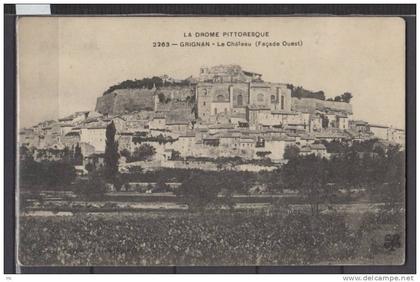 26 - Grignan - Le Chateau ( Facade Ouest )