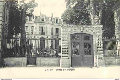 95 - Groslay - Entrée du château - Précurseur - CPA - Voir Scans Recto-Verso