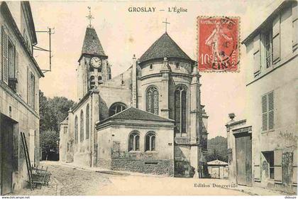 95 - Groslay - L'Eglise - CPA - Oblitération de 1908 - Voir Scans Recto-Verso