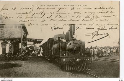 GUINEE FRANCAISE. GARE DE CONAKRY 1907 - Guinée Française - 1907