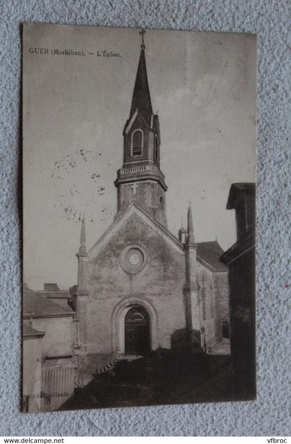 F929, Guer, l'église, Morbihan 56