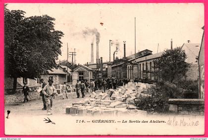 Guérigny - La Sortie des Ateliers de la Marine - Usine - Ouvriers - Animée - 1904